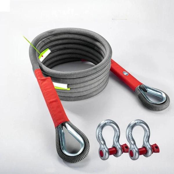 Imagem de Corda de Reboque para Carro - 20 Toneladas - Resistente para Resgate Off-Road