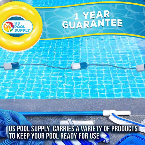 Imagem de Corda de segurança para piscinas U.S. Pool Supply de 5 a 6 m com bóias