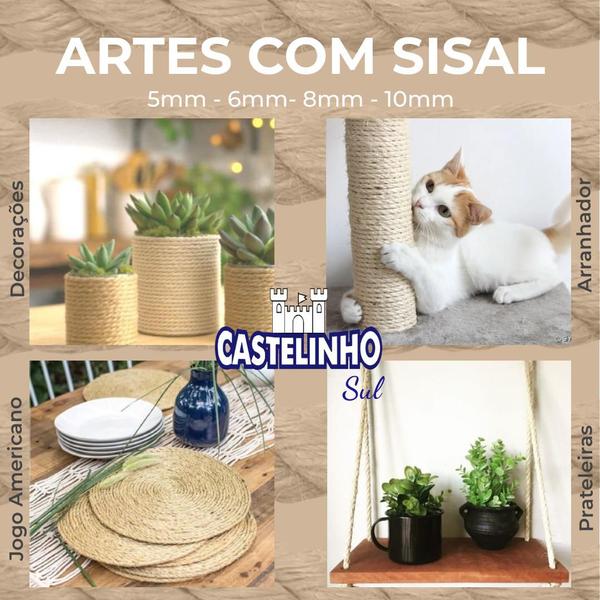 Imagem de Corda de Sisal 6mm - Uso Geral/Artesanato - VENDIDO NO METRO