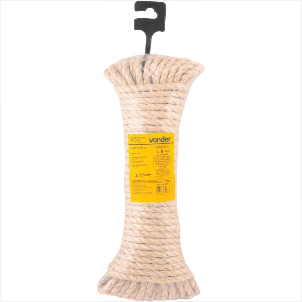 Imagem de Corda de sisal 8 mm x 15 m 3 pernas - Vonder