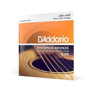 Imagem de Corda De Violão Aço D'Addario Fósforo Bronze (010.047)