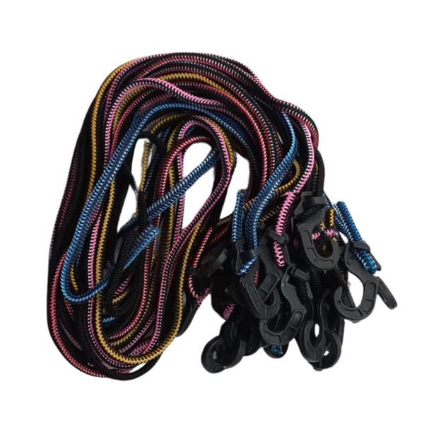 Corda Elástico 1m Plástico Bagageiro Moto Bike 10 Un Gancho - OP Imagem de Corda Elástico 1m Plástico Bagageiro Moto Bike 10 Un Gancho