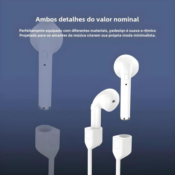 Imagem de Corda Magnética Anti-Perda para AirPods - Silicone Macio para AirPods 1/2/3 e Pro