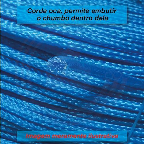 Imagem de Corda Nylon Azul Multifilamento 3mm Rolo aprox 3kg