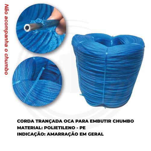 Imagem de Corda Nylon Azul Multifilamento 3mm Rolo aprox 3kg