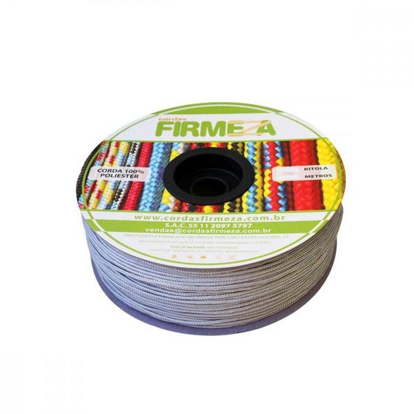 Corda Poliester Firmeza Carretel Branca 5Mm/154M 30037 Imagem de Corda Poliester Firmeza Carretel Branca 5Mm/154M 30037
