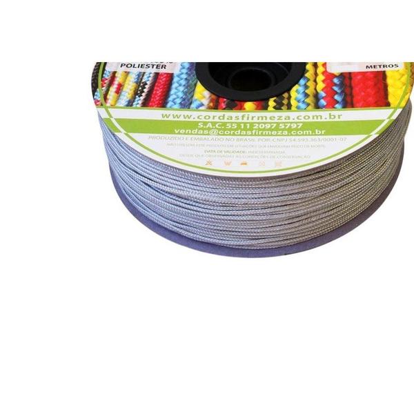Corda Poliester Firmeza Carretel Branca 5Mm/154M 30037 Imagem de Corda Poliester Firmeza Carretel Branca 5Mm/154M 30037