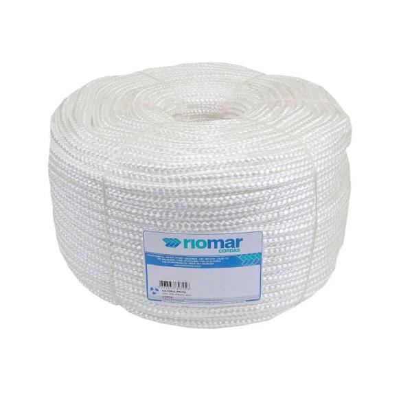 Corda Polipropileno/pp 08mm Branca Rl 200m Riomar Imagem de Corda Polipropileno/pp 08mm Branca Rl 200m Riomar