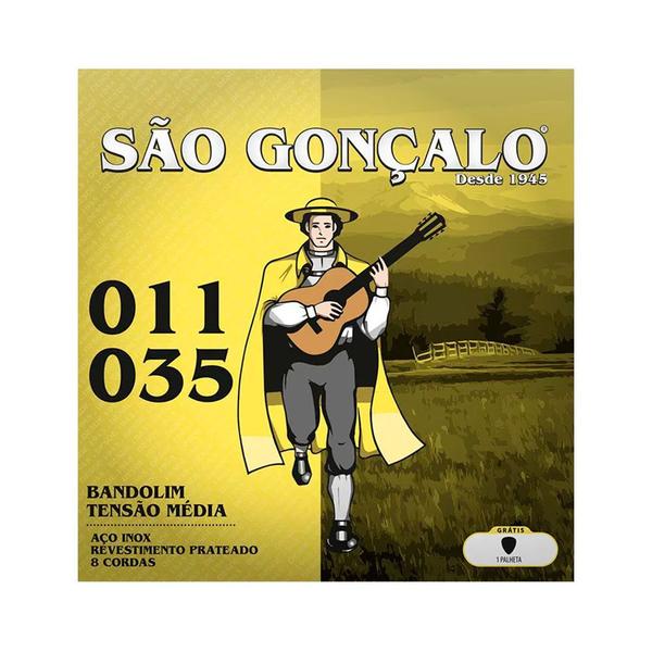 Imagem de Corda São Gonçalo P/ Bandolim de 8 Cordas Tensão Média 11/35 - EC0494