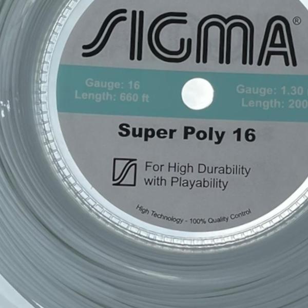 Imagem de Corda Sigma Super Poly 1,30Mm Branco Rolo Com 200 Metros