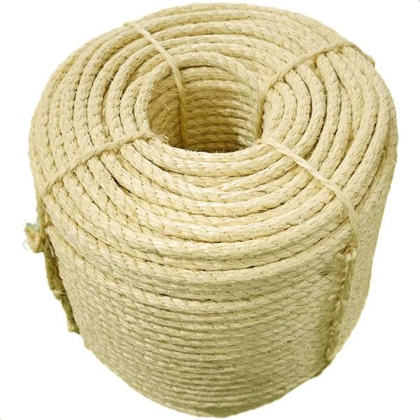 Imagem de Corda Sisal 10mm Natural Resistente Acabamento Fino 75 Mts