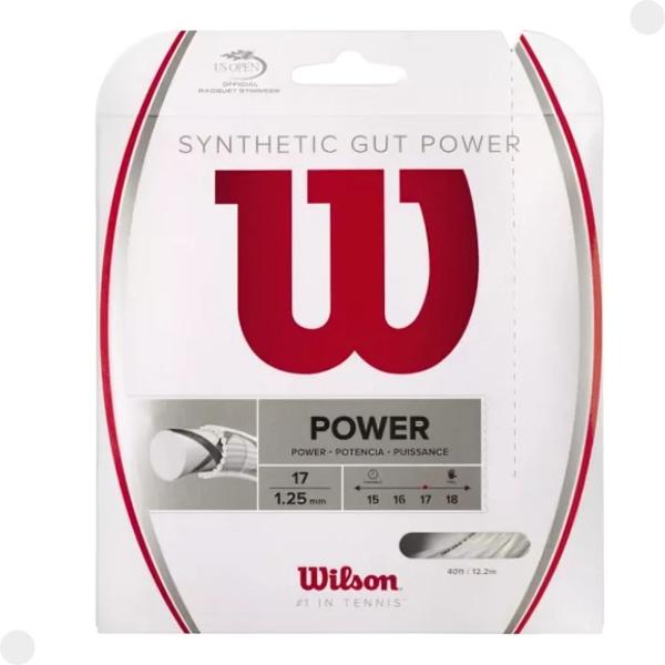 Imagem de Corda Synthetic Gut Power 1.25mm Branca WRZ945400 - Wilson 