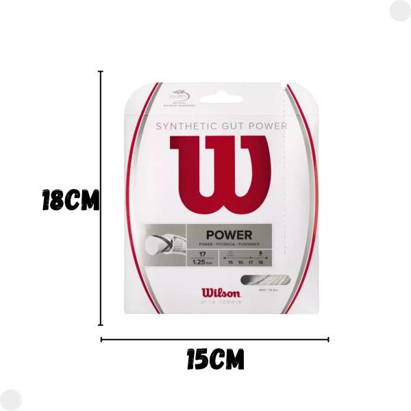 Imagem de Corda Synthetic Gut Power 1.25mm Branca WRZ945400 - Wilson 