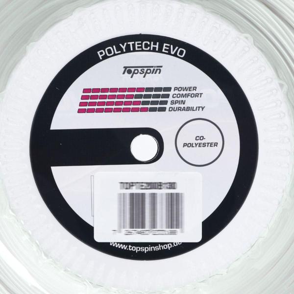 Corda Topspin Polytech Evo 16L 1.30mm Rolo com 200 Metros Branca - Top Spin Imagem de Corda Topspin Polytech Evo 16L 1.30mm Rolo com 200 Metros Branca