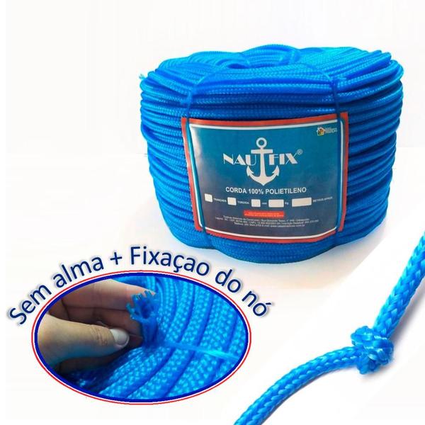 Imagem de Corda Trançada Pe Virgem S/alma C/aprox. 129 Mt Azul 16mm