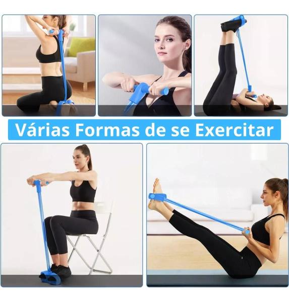Corda Tubo Pedal Para Fazer Exercícios Elástico Alongamentos Musculação E Fisioterapia - COMERCIAL MARCO FERRARI DROP RIO Imagem de Corda Tubo Pedal Para Fazer Exercícios Elástico Alongamentos Musculação E Fisioterapia