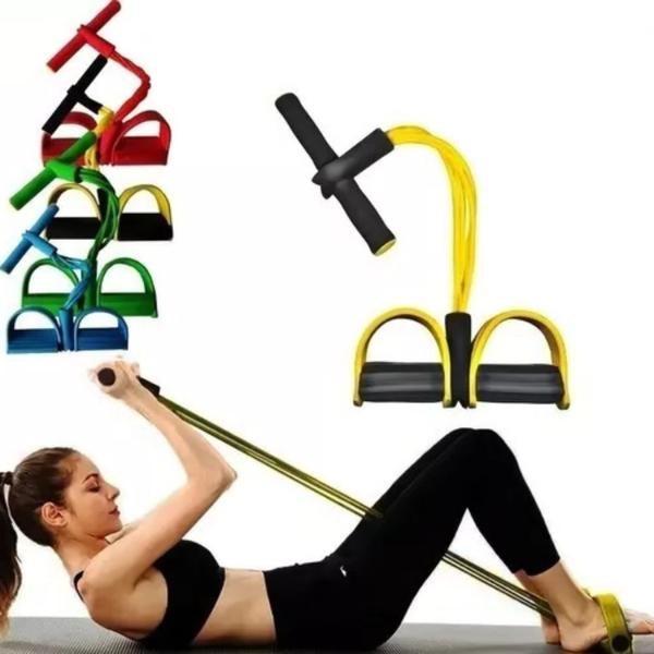 Corda Tubo Pedal Para Fazer Exercícios Elástico Alongamentos Musculação E Fisioterapia - COMERCIAL MARCO FERRARI DROP RIO Imagem de Corda Tubo Pedal Para Fazer Exercícios Elástico Alongamentos Musculação E Fisioterapia