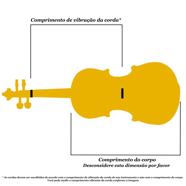 Corda Viola Warchal Amber 3ª Sol G 713S - avulsa Imagem de Corda Viola Warchal Amber 3ª Sol G 713S - avulsa