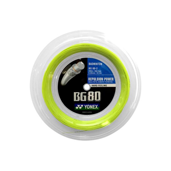 Imagem de Corda Yonex BG80 Raquete Badminton - Rolo 200m Alta Repulsão