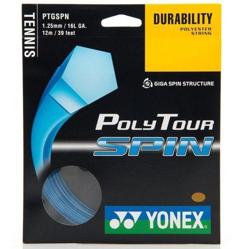 Imagem de Corda Yonex Polytour Spin Set C/12m P/ Raquete De Tenis