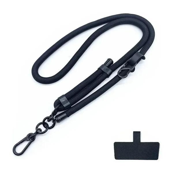 Imagem de Cordão Ajustável Universal para Celular (10mm) - Para Uso ao Ar Livre, Crossbody, Ombro e Pescoço