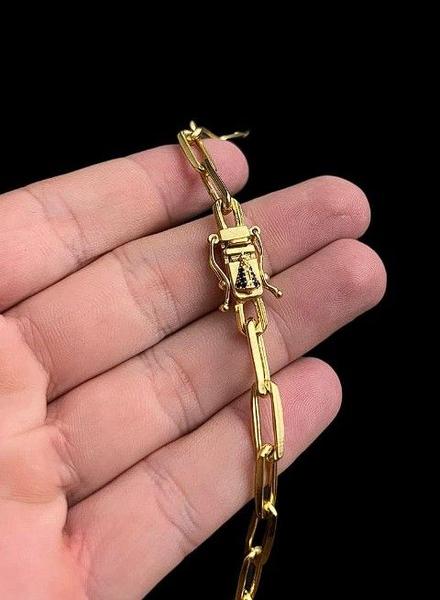 Cordão com Fecho especial Santa nossa senhora de aparecida - ToJoia18k Imagem de Cordão com Fecho especial Santa nossa senhora de aparecida