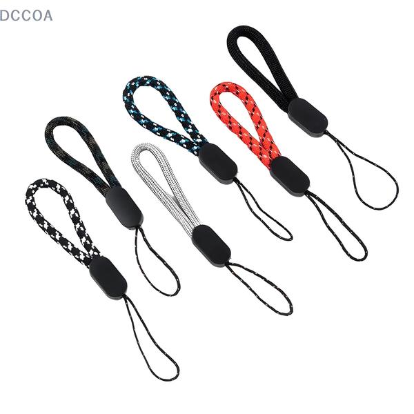 Imagem de Cordão curto para celular, corda de pulso de mão, chaveiro USB Flash Drive, 5pcs