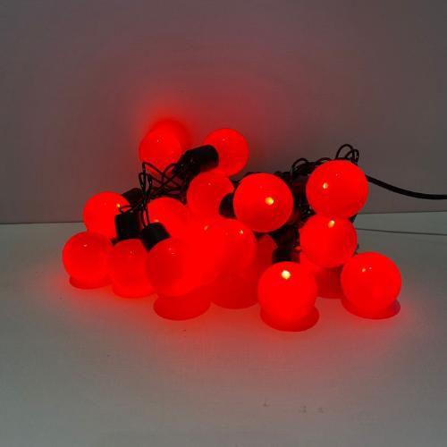 Imagem de Cordão de Lâmpadas de LED em Formato de Bolinha Opaca