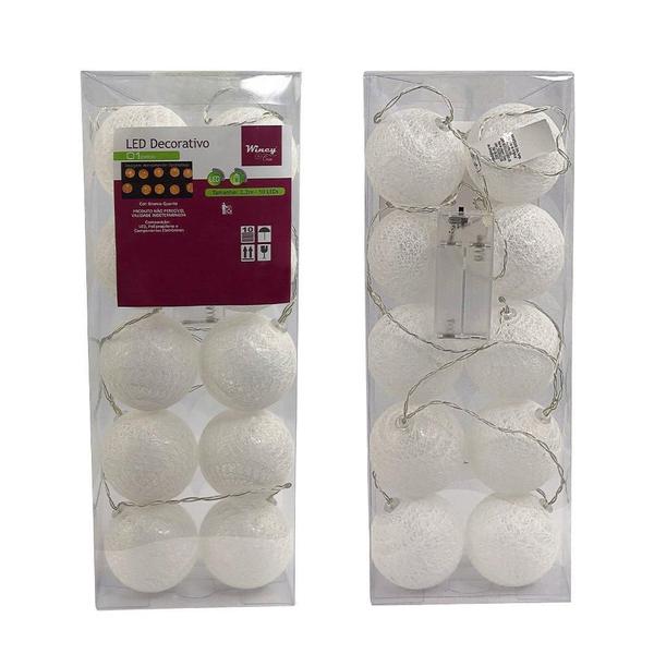 Cordão De Led Amarelo 10 Bolas Com 2,2 Metros Branco Quente - Wincy Imagem de Cordão De Led Amarelo 10 Bolas Com 2,2 Metros Branco Quente