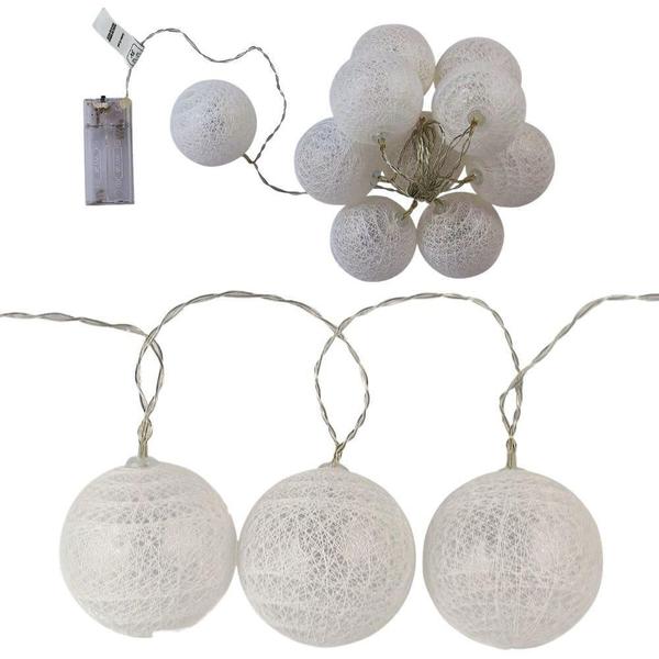 Cordão De Led Amarelo 10 Bolas Com 2,2 Metros Branco Quente - Wincy Imagem de Cordão De Led Amarelo 10 Bolas Com 2,2 Metros Branco Quente