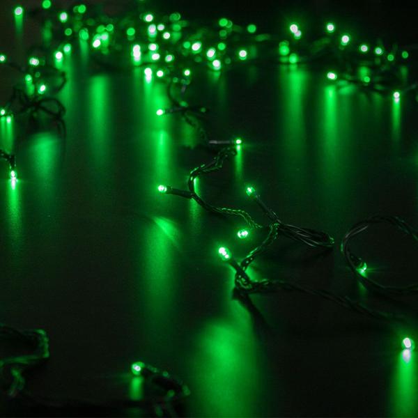 Imagem de Cordão De Led Fixo Verde 10 Metros Decoração Natal 220V 