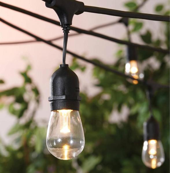 Cordão de Luzes Externo com Prolongador Varal Iluminação 10 Lâmpadas Soquete E27 Decoração Festa Casamento Gambiarra - EMBU LED Imagem de Cordão de Luzes Externo com Prolongador Varal Iluminação 10 Lâmpadas Soquete E27 Decoração Festa Casamento Gambiarra
