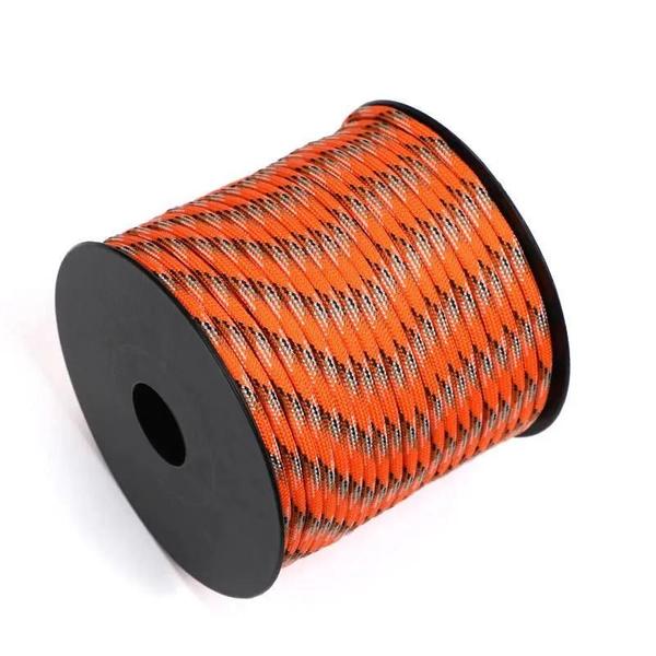 Imagem de Cordão de Paracord 4mm - 50m, 7 Núcleos, para Sobrevivência, Acampamento e Escalada