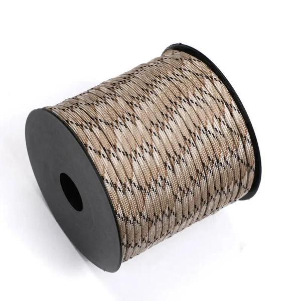 Imagem de Cordão de Paracord 4mm - 50m, 7 Núcleos, para Sobrevivência, Acampamento e Escalada