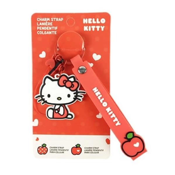 Imagem de Cordão emborrachado para celular modelo sanrio hello kitty maçã 10cm. miniso