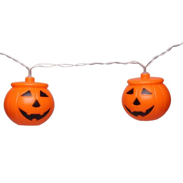 Imagem de Cordão LED Taschibra Halloween 10 Jack Feliz 2x AA