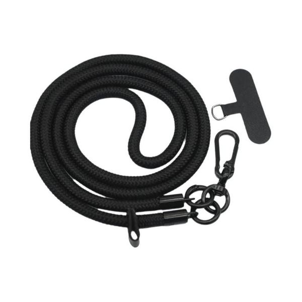 Imagem de Cordão Longo 8mm x 120cm para Celular - Alça de Ombro Destacável e Universal