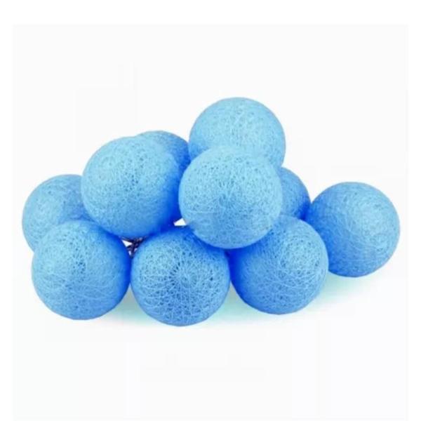 Cordão Luz Luminária De Bolinhas Azul Led 10 Bolas 2m 2023 - Art House Imagem de Cordão Luz Luminária De Bolinhas Azul Led 10 Bolas 2m 2023