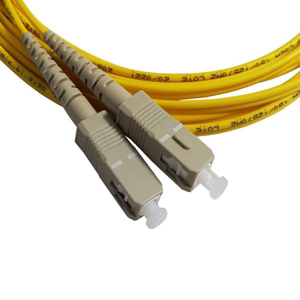 Cordão Óptico Duplex Multimodo MM Com Conectores SC/SC 50/125µm - 2,5 Metros - Ad Connect Imagem de Cordão Óptico Duplex Multimodo MM Com Conectores SC/SC 50/125µm - 2,5 Metros