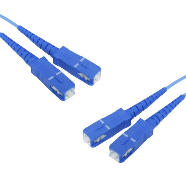 Imagem de Cordão Óptico Duplex SC/UPC LSZH Monomodo Azul 2,50 Metros