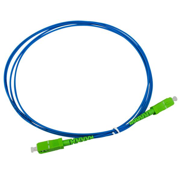Cordão Óptico Simplex SM Monomodo SC-APC/SC-APC com Diâmetro de 2mm e Comprimento de 2 Metros - Pier Telecom Imagem de Cordão Óptico Simplex SM Monomodo SC-APC/SC-APC com Diâmetro de 2mm e Comprimento de 2 Metros - Pier Telecom