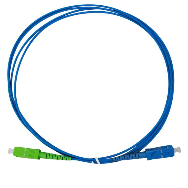 Imagem de Cordão Óptico Simplex SM Monomodo SC-UPC/SC-APC com Diâmetro de 2mm e Comprimento de 2 Metros