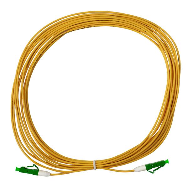 Cordão Óptico Simplex SM Singlemode Monomodo Com Conectores LC-APC/LC-APC (9/125) - 5 metros - OEM Imagem de Cordão Óptico Simplex SM Singlemode Monomodo Com Conectores LC-APC/LC-APC (9/125) - 5 metros