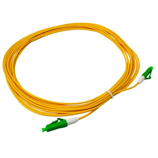 Cordão Óptico Simplex SM Singlemode Monomodo Com Conectores LC-APC/LC-APC (9/125) - 5 metros - OEM Imagem de Cordão Óptico Simplex SM Singlemode Monomodo Com Conectores LC-APC/LC-APC (9/125) - 5 metros
