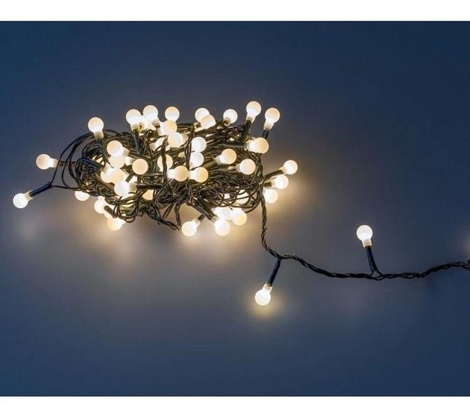 Cordao Pisca Led 40 Bolinhas Branco Quente - Wincy - Natal Imagem de Cordao Pisca Led 40 Bolinhas Branco Quente