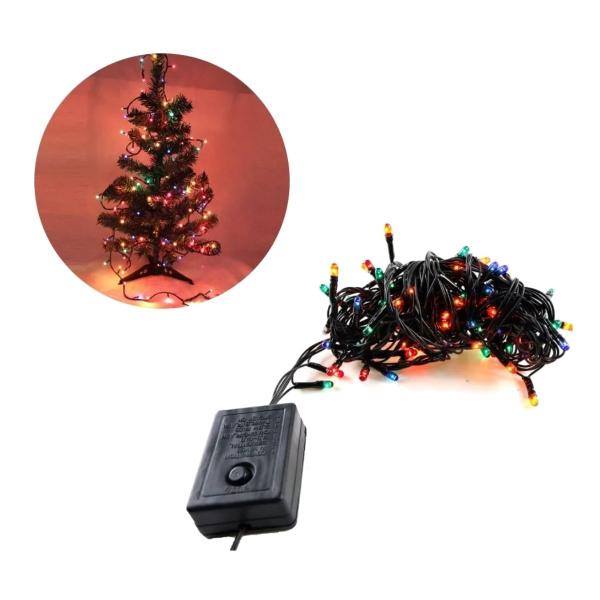 Imagem de Cordão pisca pisca 100 leds colorido 8 funções 10m natal 