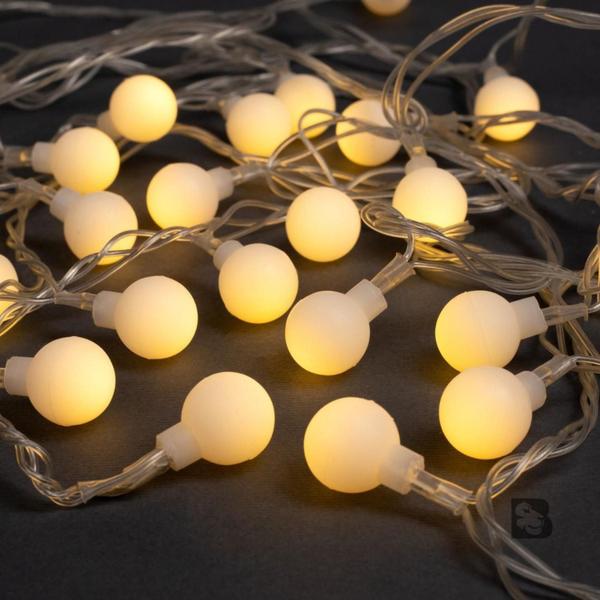 Imagem de Cordão Pisca Pisca Led 4,5 Metros 40 Bolinhas Lâmpadas de LED Decoração Natal Econômica 110V ou 220v