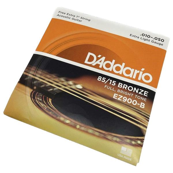 Imagem de Cordas 010 Daddario Violão EZ900-B Aço Bronze Original 85/15