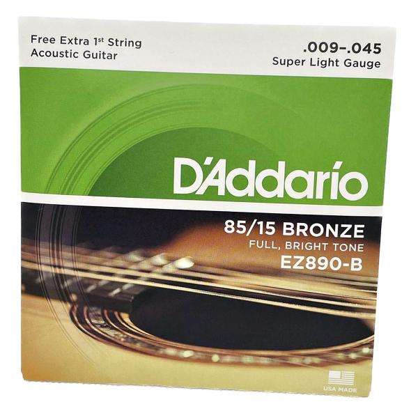 Imagem de Cordas 09 Daddario Violão EZ890-B Aço Bronze Original 85/15