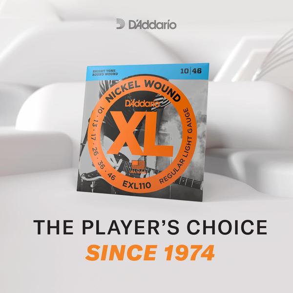 Imagem de Cordas de guitarra D'Addario XL Nickel Electric EXL110-10P, pacote com 10